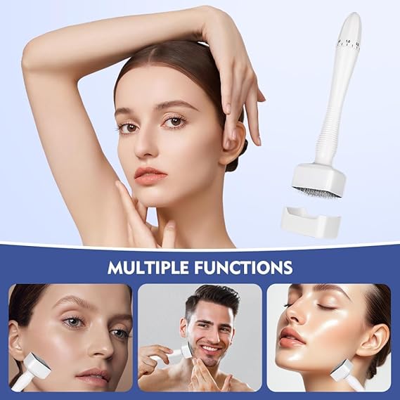 Derma Stamp Roller – 140 Titanium Microneedles for Skin.